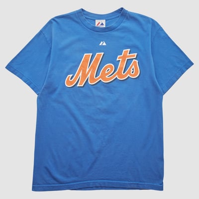 New York Mets Majestic 2008 T-shirt - Blue - M by Fanatics Real Vintage