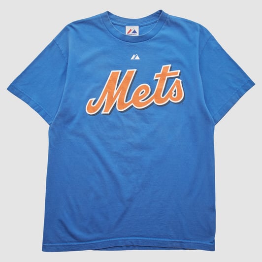 New York Mets Majestic 2008 T-shirt - Blue - M by Fanatics Real Vintage