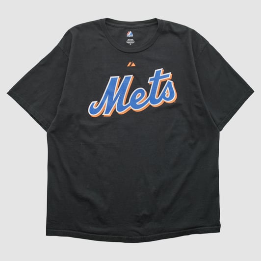 New York Mets Majestic 2010 T-shirt - Black - 2XL by Fanatics Real Vintage