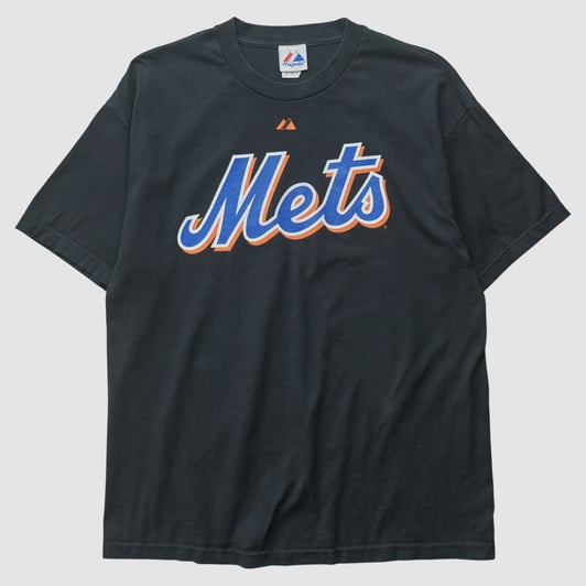 New York Mets Majestic 2010 T-shirt - Black - L by Fanatics Real Vintage