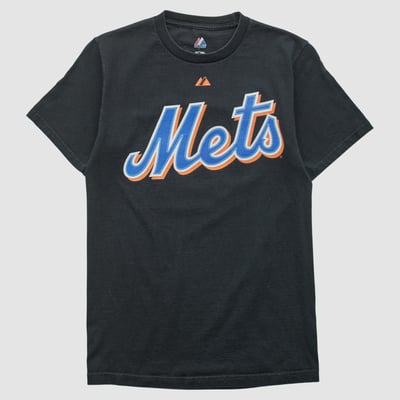 New York Mets Majestic 2010 T-shirt - Black - S by Fanatics Real Vintage