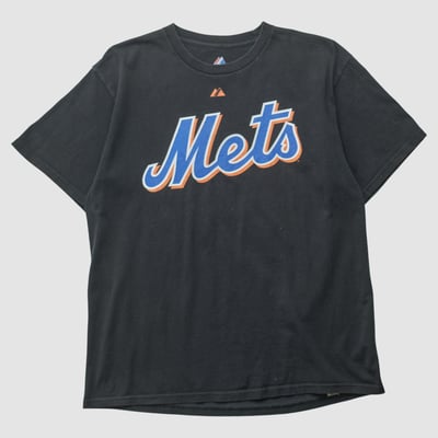 New York Mets Majestic 2010 T-shirt - Black - XL by Fanatics Real Vintage