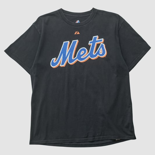 New York Mets Majestic 2010 T-shirt - Black - XL by Fanatics Real Vintage