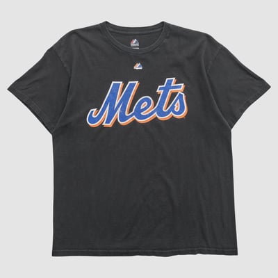 New York Mets Majestic 2010s T-shirt - Black - L by Fanatics Real Vintage