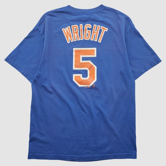 New York Mets Majestic 2010s T-shirt - Blue - M by Fanatics Real Vintage