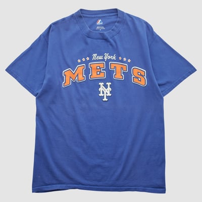 New York Mets Majestic 2010s T-shirt - Blue - M by Fanatics Real Vintage