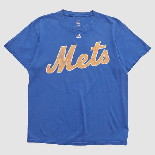 New York Mets Majestic 2010s T-shirt - Blue - M by Fanatics Real Vintage