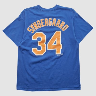 New York Mets Majestic 2010s T-shirt - Blue - S by Fanatics Real Vintage
