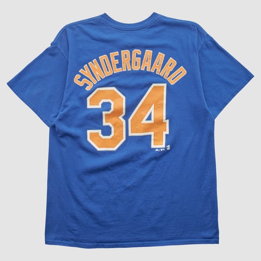 New York Mets Majestic 2010s T-shirt - Blue - S by Fanatics Real Vintage