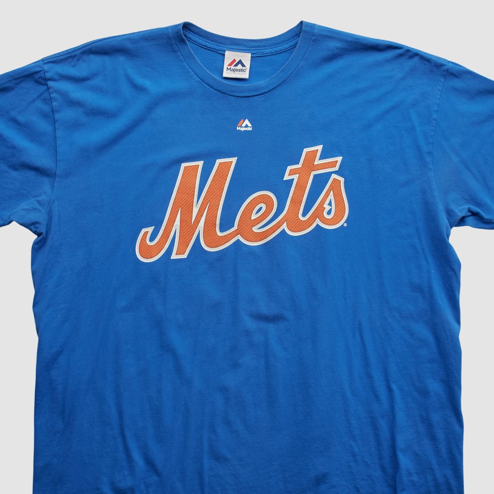 New York Mets Majestic 2010s T-shirt - Blue - XL by Fanatics Real 