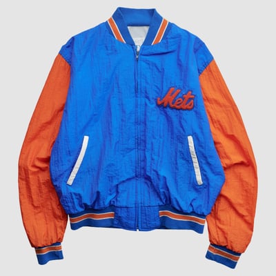 New York Mets MLB 90s Full Zip Jacket - Blue - M by Fanatics Real Vintage