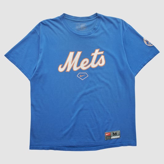 New York Mets Nike 2000s T-shirt - Blue - XL by Fanatics Real Vintage