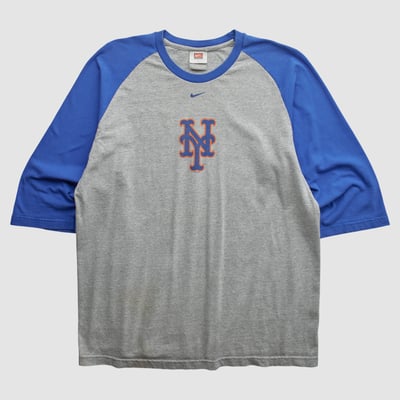 New York Mets Nike 2000s T-shirt - Heather Gray - L by Fanatics Real Vintage