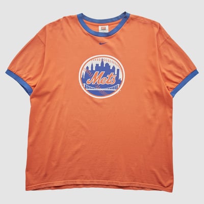 New York Mets Nike 2000s T-shirt - Orange - 2XL by Fanatics Real Vintage