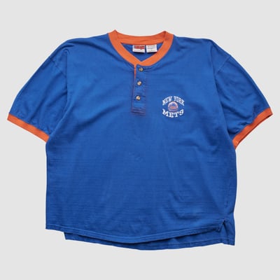 New York Mets Pro Edge 90s T-shirt - Blue - L by Fanatics Real Vintage