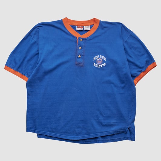 New York Mets Pro Edge 90s T-shirt - Blue - L by Fanatics Real Vintage