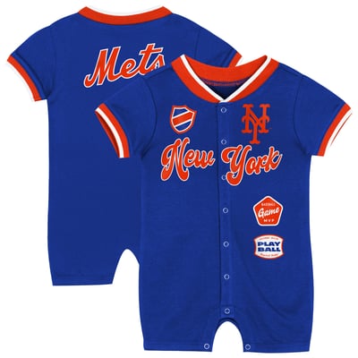 New York Mets Outerstuff Newborn Pinch Romper - Royal