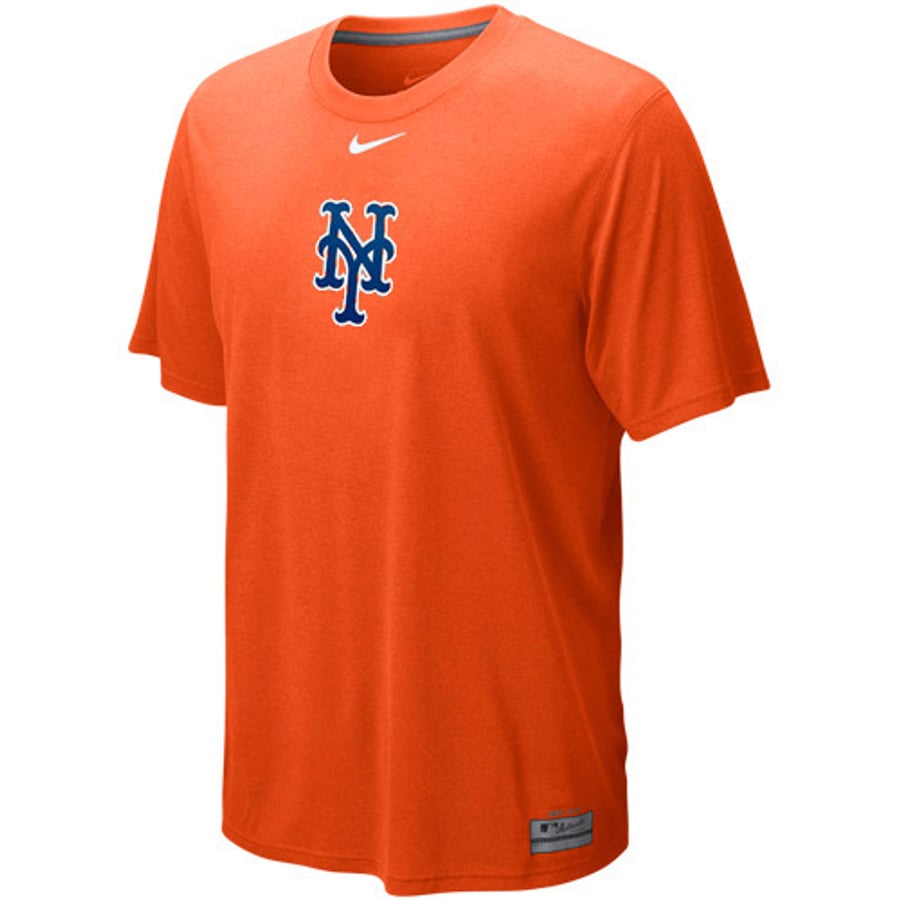 Nike New York Mets Orange Dri-FIT Logo Legend Performance T-shirt