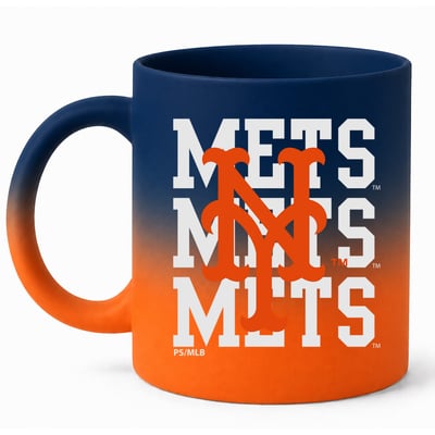 New York Mets Pegasus 16oz. Echo Fade Soft Touch Ceramic Mug