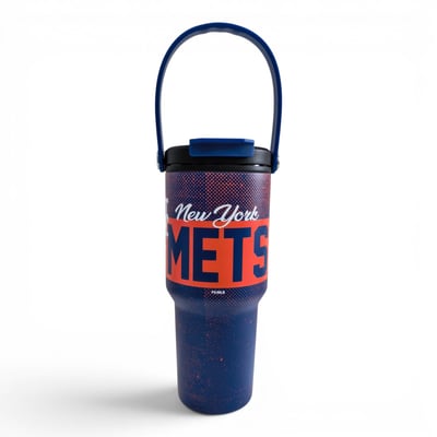 New York Mets Pegasus 24oz. Speckled Gradient Stainless Steel Dual Top Water Bottle