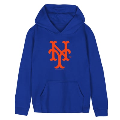  New York Mets Mitchell & Ness Preschool Retro Logo Hoodie - Royal