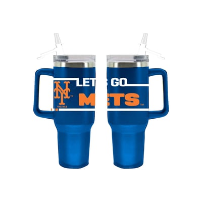 New York Mets The Memory Company 40oz. Stainless Steel Team Color Tumbler with Flip Straw