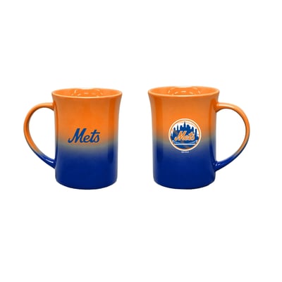 New York Mets The Memory Company Two-Pack 15oz. Ceramic Ombre Mug Set