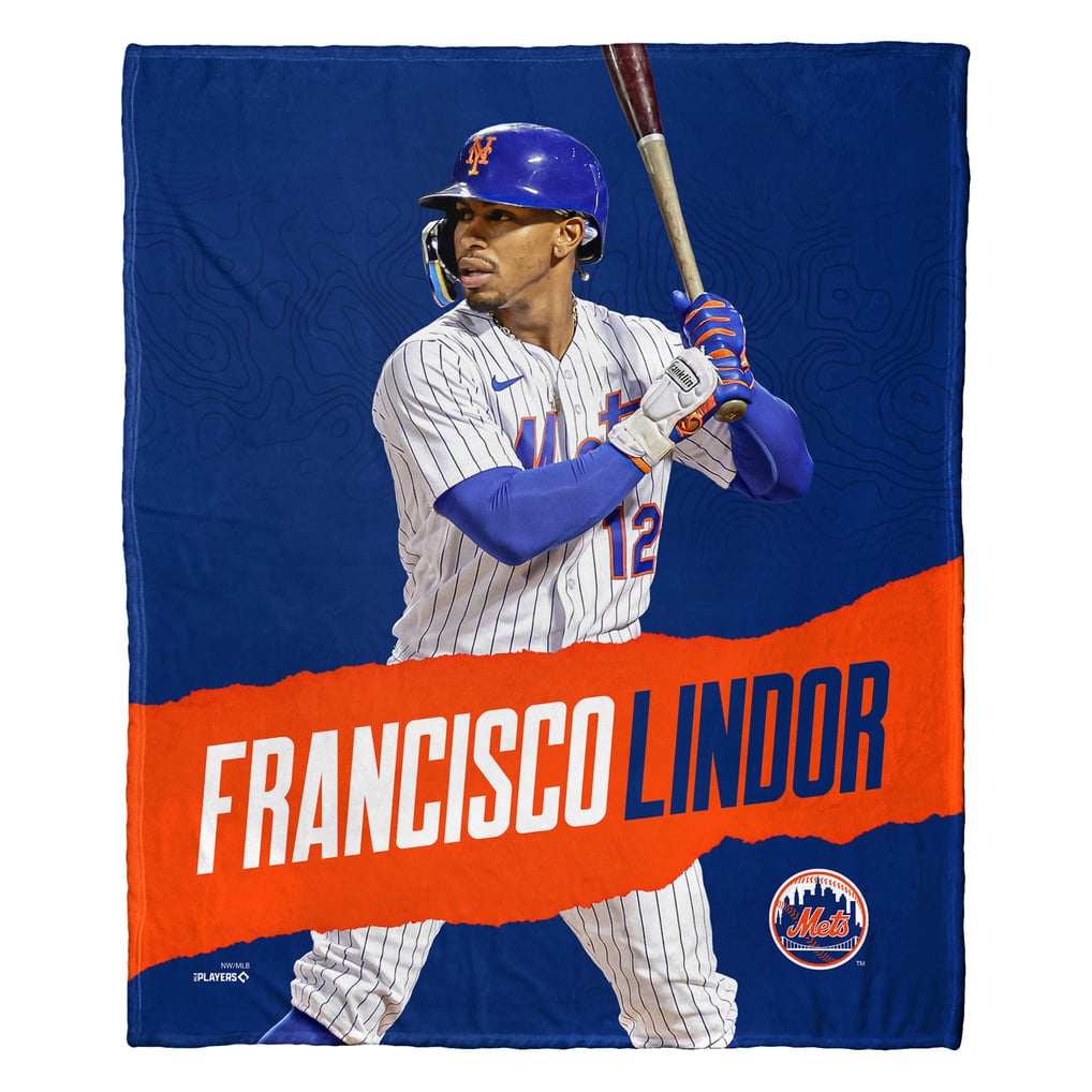 Francisco Lindor New York Mets The Northwest Group 50" x 60" Player Silk Touch Throw Blanket