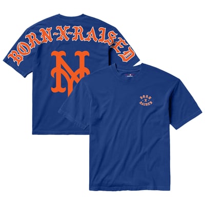 New York Mets Born x Raised Unisex Eyebuster T-Shirt - Royal