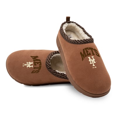 New York Mets ISlide Unisex Tonal Pop Mission Slippers - Tan
