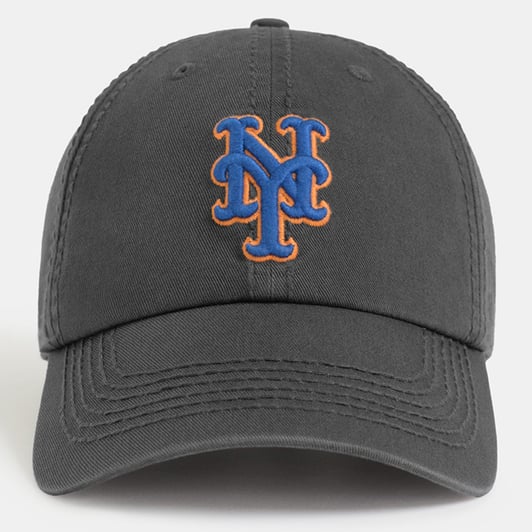 New York Mets Madhappy Unisex '47 Clean Up Adjustable Hat - Black