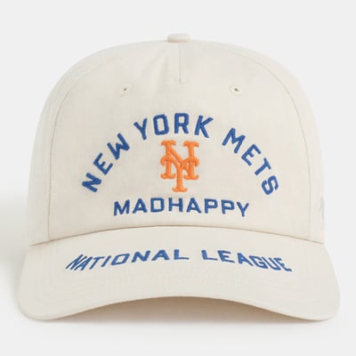 New York Mets Madhappy Unisex '47 Soft Brim Dad Adjustable Hat - Cream