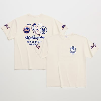 New York Mets Madhappy Unisex NYC Heavyweight T-Shirt - Cream