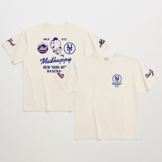 New York Mets Madhappy Unisex NYC Heavyweight T-Shirt - Cream