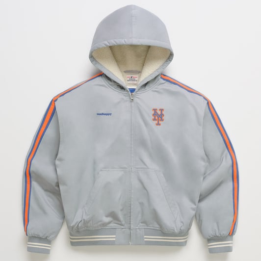 New York Mets Madhappy Unisex Full-Zip Hoodie - Gray