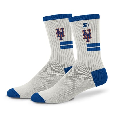  New York Mets Starter Unisex Premiere Cushioned Crew Socks - Cream