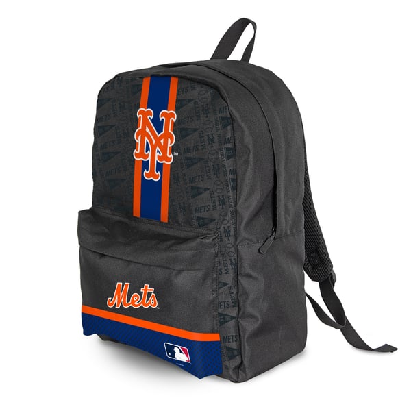 Montana West Licensed New York Mets Gray and Orange Backpack MLB New York Mets Sports Baseball Backpack-Grey – Cowgirl Wear main image 4