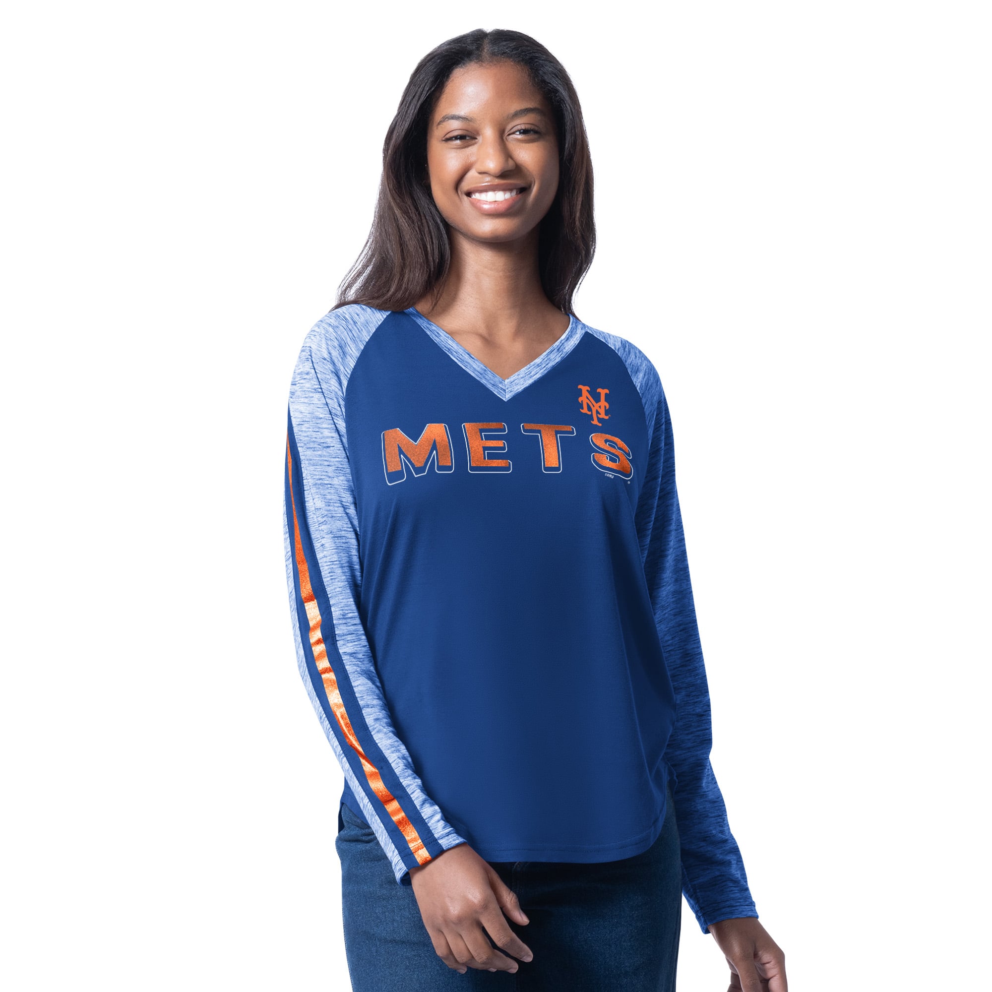 Women's New York Mets G-III 4Her by Carl Banks Royal Top Dog Raglan ...