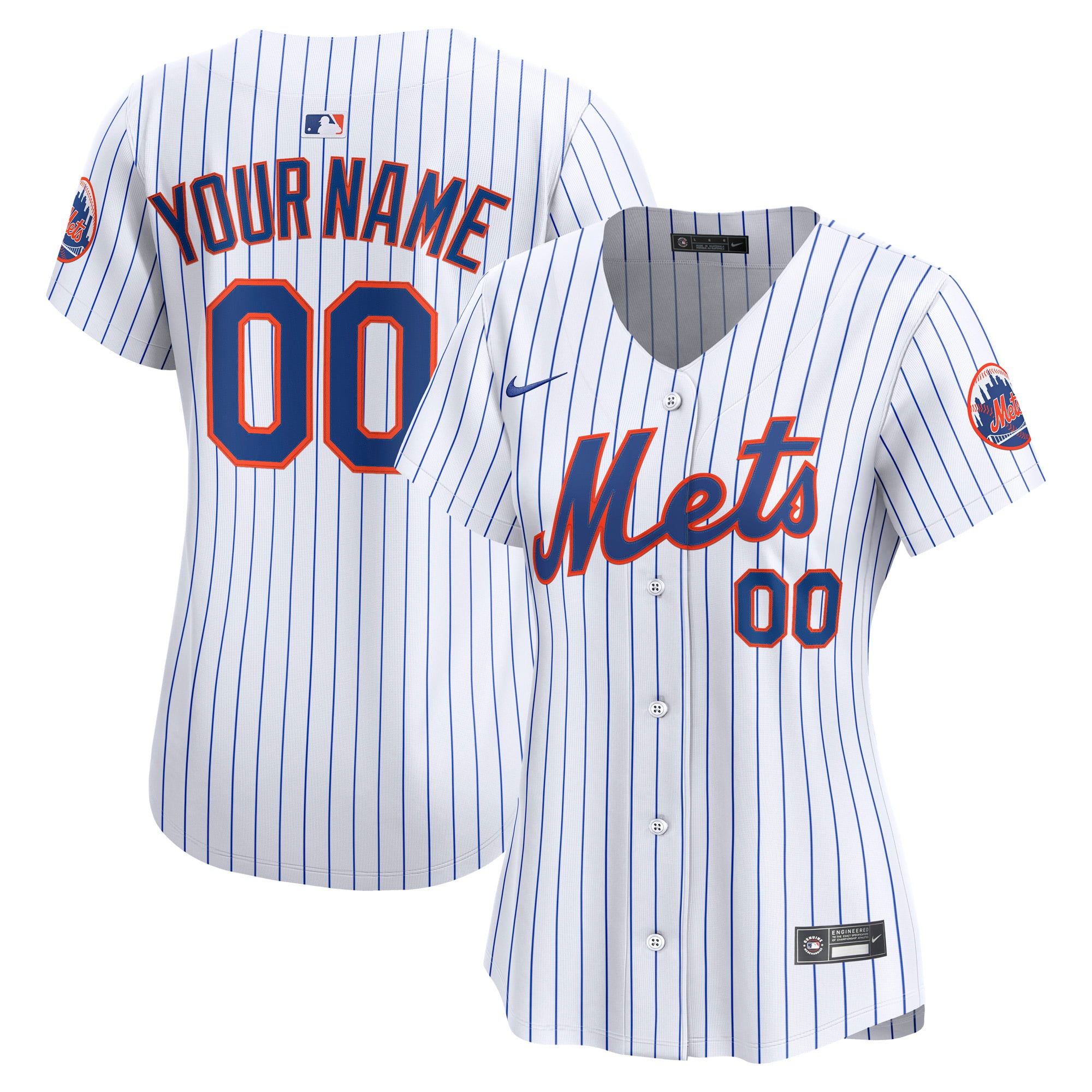 Women's New York Mets Nike White Home Limited Custom Jersey
