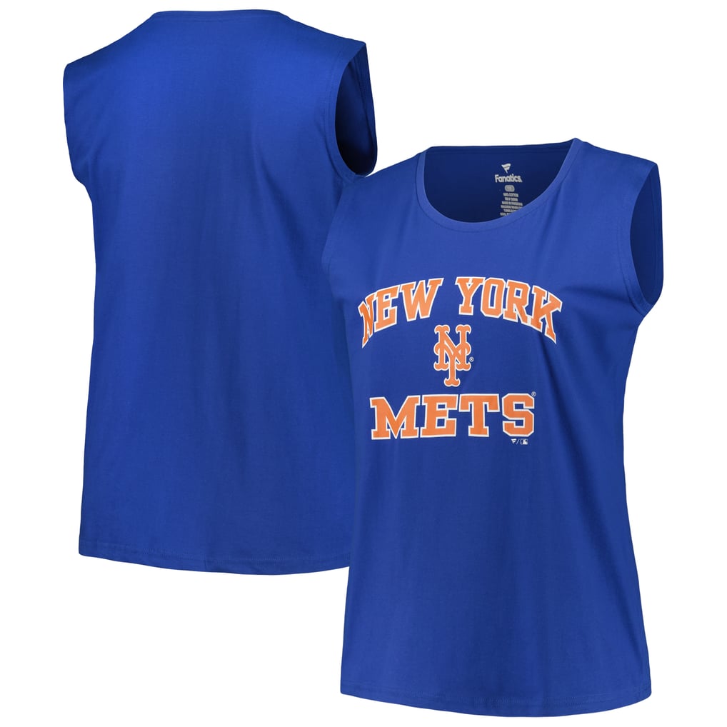 New York Mets Profile Women's Plus Size Tank Top - Royal