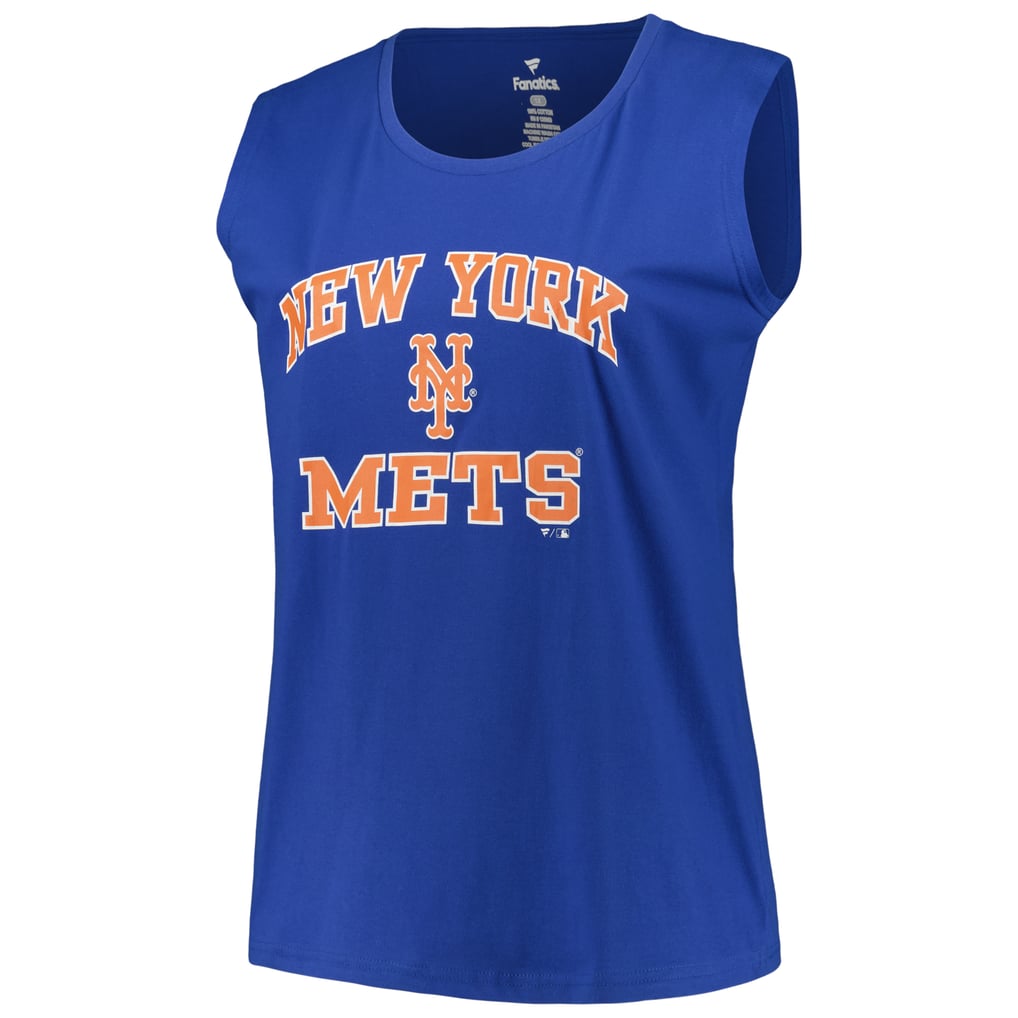 New York Mets Profile Women's Plus Size Tank Top - Royal