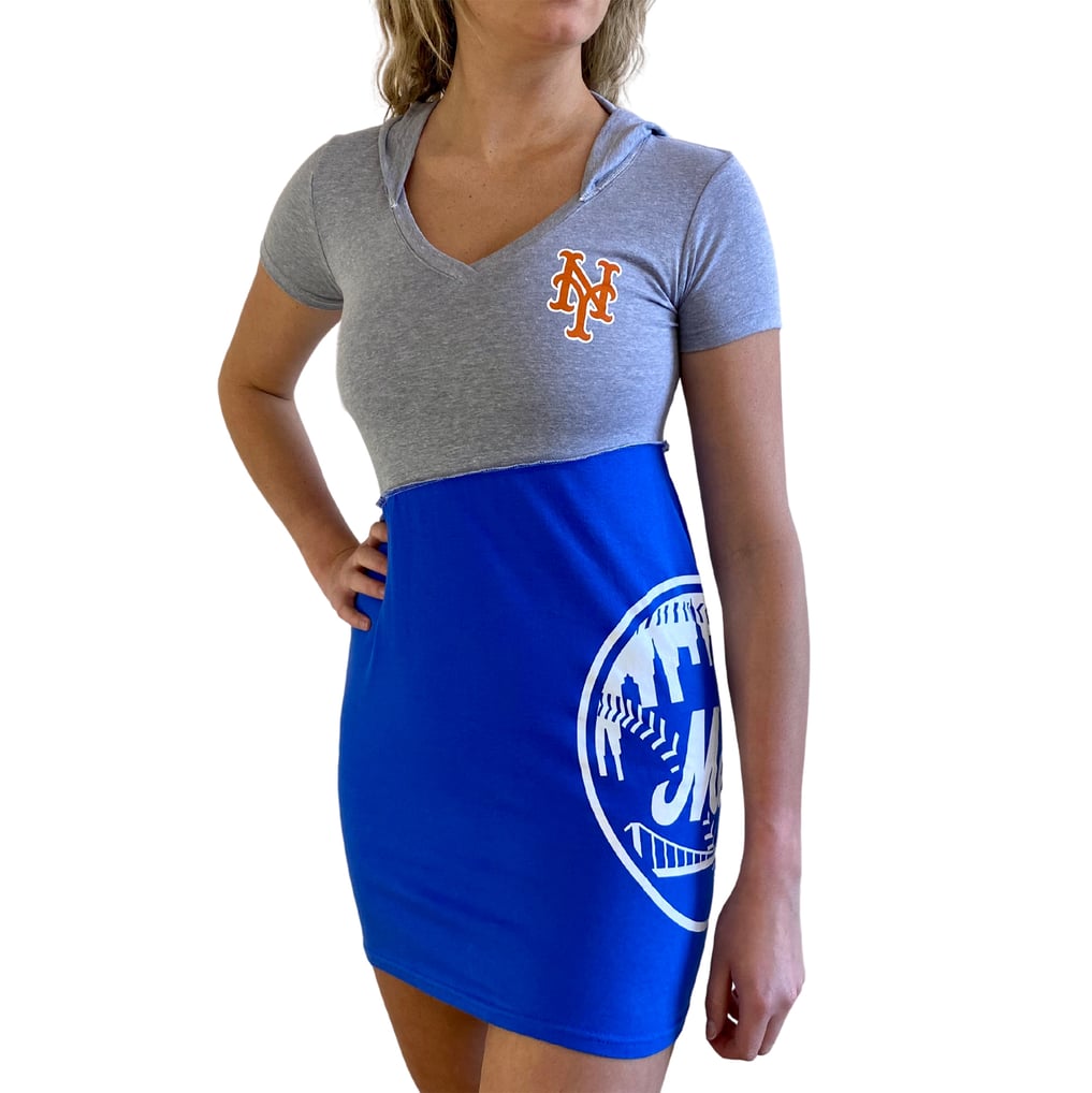 mets jersey dress New York Refried Apparel Women's Hoodie feature_Short Sleeves