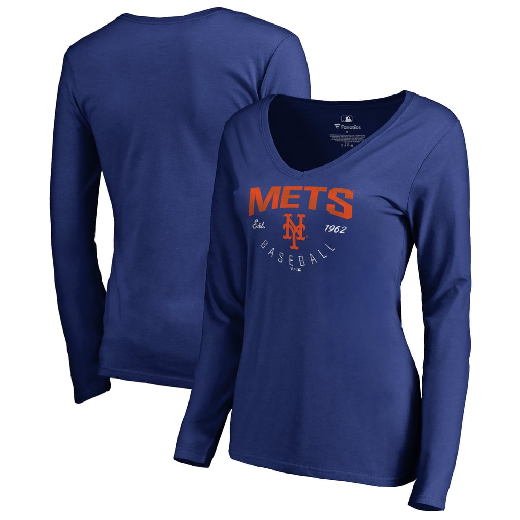 Women's New York Mets Royal Live For It Long Sleeve T-Shirt