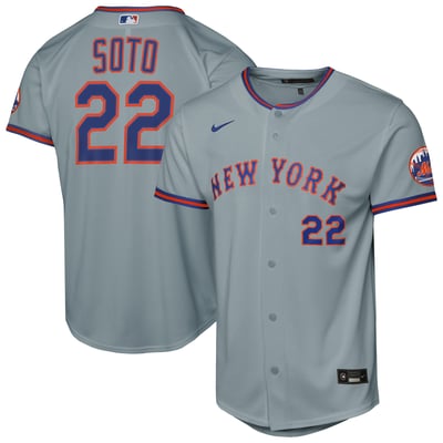 Juan Soto New York Mets Nike Youth Road Stadium Jersey - Gray