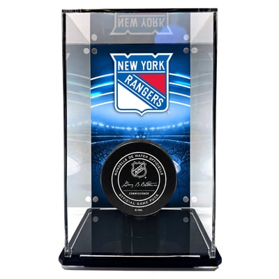  New York Rangers Fanatics Authentic Tall Puck Display Case with Image