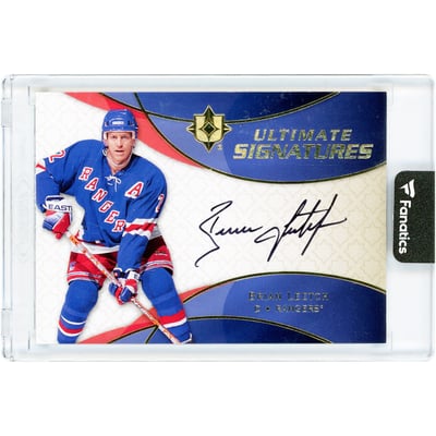 Brian Leetch New York Rangers Autographed 2008-09 Upper Deck Ultimate Collection Ultimate Signatures #US-BL Card