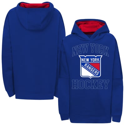New York Rangers Outerstuff Girls Youth Rink Sparkle Hoodie - Blue
