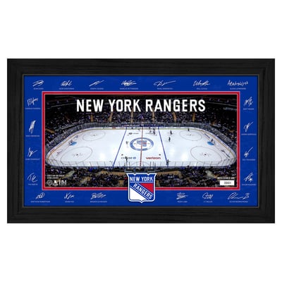 New York Rangers Highland Mint Limited Edition 2026–27 Facsimile Signature 12" x 20" Rink Framed Photo