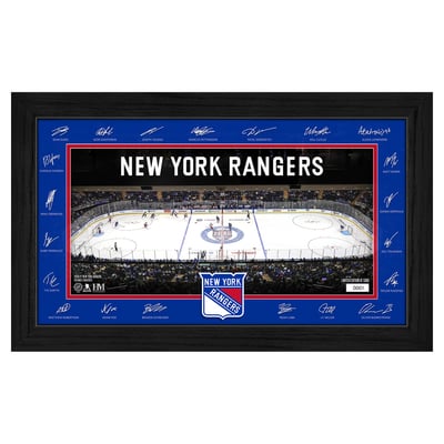 New York Rangers Highland Mint Limited Edition 2026–27 Facsimile Signature 12" x 20" Rink Framed Photo