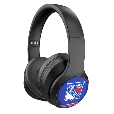 New York Rangers Keyscaper Stripe Wireless Bluetooth Headphones With Case